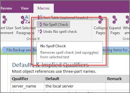 Possible To Disable Spell Checking In Onenote For A Specific Page Only Super User