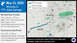 A tornado tore through the chicago suburb of naperville, illinois, just after 11 p.m. May 23 2020 Severe Storms Produce Wind Damage And A Few Tornadoes