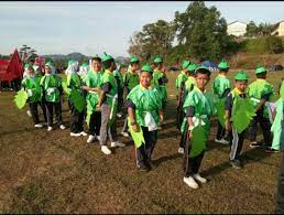 Persembahan perbarisan rumah delima pada kejohanan sukan olahraga kali ke 45 mgps kuantan 2018. Kejohanan Sukan Tahunan Smk Durian Mas 2018