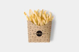 Free French Fries Box Mockup Fries Packaging French Fries Fries