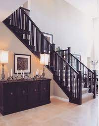 Black And White Model Home Tour Home Staircase Design Black Stair Railing