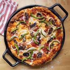 Classic Pizza Dough Recipe Cast Iron Pizza Cast Iron Pizza Pan Cast Iron Pizza Recipe