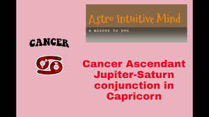 If you have saturn in cancer, you are protective and persevering and you worry over loved ones. Cancer Ascendant Or Rashi Jupiter Saturn Conjunction 2020 Youtube