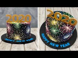 4188 New Years Cake 2020 Gateau Du Nouvel An 2020 Pastel De Ano Nuevo 2020 Youtube New Year S Cake New Year Cake Decoration Cake Decorating Videos