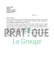 Lettre De Motivation Pour Agent D Entretien Pratique Fr