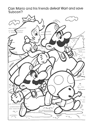 The growth period of children is a period that parents must direct them so that children can catch something positively. Super Mario Coloring Book Coloring Home