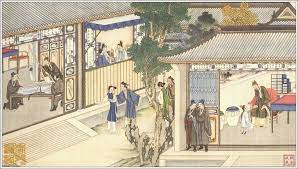 sun wen 孫溫 清代著名国画大师孙温先生用36年的时间 熬尽一生心血工笔重彩绘制的230幅巨幅 图画 现存藏于大连旅顺博物馆 大型 红楼梦 电视剧人物服饰 室内布景 室外布景均参照孙温图画设计 其中 新版 红楼梦电视剧 剧照 用的就是孙温的230幅 图画中的一幅
