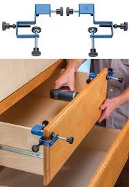Clamps That Make Precise Installation Of Cabinet Drawer Fronts Easy Woodworking Woodworking Plans Woodworking Patterns