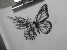 Image Result For Black And White Daisy Butterfly Tattoos Trendy Tattoos Tattoos Ink Tattoo