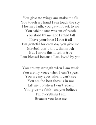 L Is For The Way You Look At Me Lyrics Because You Love Me Me Too Lyrics Great Song Lyrics Love Me Quotes