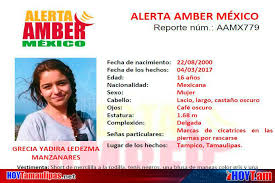 Alerta amber de la ciudad de méxico. Hoy Tamaulipas Activan Alerta Amber Por Desaparicion De Jovencita En Tampico
