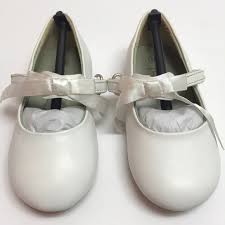 Nwt Pazitos Mary Jane Ballerina Shoe In White Nwt
