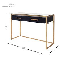 Firenze Floating Console Table 2 Drawers Gold Frame Espresso 315 Console Table Room Furniture Furniture