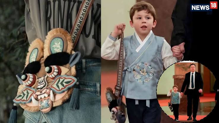Elon Musk’s Son Lil X Turns Traditional Chinese Tiger Bag Into an Overnight Fashion Sensation in Beijing