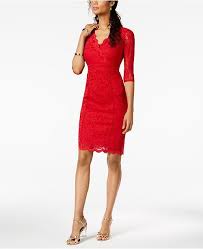 Thalia Sodi Lace Sheath Dress Created For Macy S Reviews Dresses Women Macy S Cocktail Dress Lace Red Lace Cocktail Dress Red Cocktail Dress