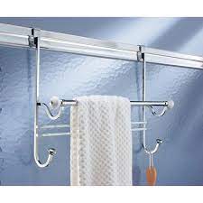 Image not available photos not available for this variation. Interdesign York Over The Door Towel Rack White Chrome Walmart Com Walmart Com