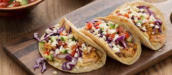 Sprinkle the salmon with salt and pepper, and place into the baking dish. Moroccan Spiced Fish Tacos With Mediterranean Salad La Tortilla Factory