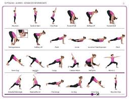 Qi Yoga Flow 3 Advanced Intermediate Yoga Poses Chart