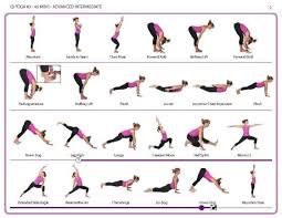 qi yoga flow 3 advanced intermediate yoga poses chart