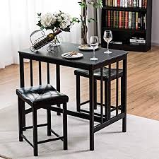 Lovelabel Modern Dining Set Table And 2 Chairs Kitchen Bar Furniture Counter Height Best Dining Tabl Bar Furniture Counter Height Dining Sets Upscale Furniture