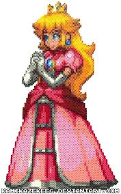 Princess Peach Perler Beads By Kamikazekeeg Perler Bead Disney Perler Beads Perler Bead Mario