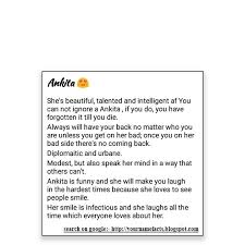 Ankita Name Facts Names With Meaning Facts Names