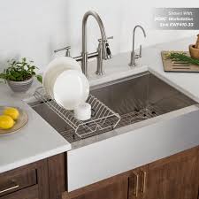 Ruvati's roma pro series is an updated version of the roma workstation sinks and features rounded insider corners and edges for easy cleaning. Kraus Workstation Kitchen Sink Drying Rack In Stainless Steel Directsinks