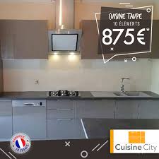 Cuisine City Tres Belle Cuisine Taupe Ouverte En Liniere Facebook