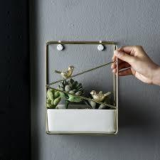 Check spelling or type a new query. Little Birds White Ceramic Planters With Metal Rack Wall Hanging Flower Pot For Succulent Plants Home Garden Wall Decoration Buy At The Price Of 21 76 In Aliexpress Com Imall Com