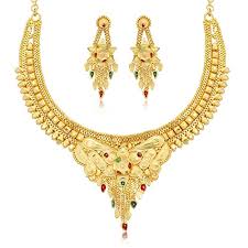 5% coupon applied at checkout. Buy Sukkhi Gorgeous 24 Carat Gold Plated Wedding Jewellery Choker Necklace Set For Women N73717 At Amazon In