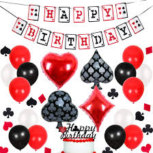 Sep 26, 2019 · 4. Casino Party Decorations Poker Themed Happy Birthday Banner Confettis And Balloons For Casino Night Las Vegas Party Supplies Amazon In Toys Games