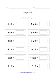 You can use use the math worksheet generator to generate printable math worksheets for 3rd grade. 9 Times Table Worksheets Pdf Multiplying By 9 Activities