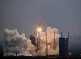 The rocket contained the tianhe module, which held what would be used eventually to house crew members on a permanent chinese space station. Uf4o Yf Ctjhym