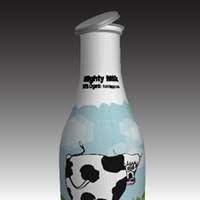 Create A Milk Bottle With A Funny Cow Label Notice how you can see the interior base of the bottle in this drawing. create a milk bottle with a funny cow label