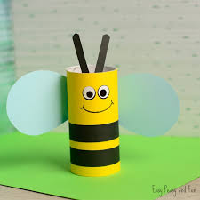 Whether you're looking for crafts for kids to celebrate the season of renewal, or looking for indoor activities for the kids when. Toilet Paper Roll Bee Craft For Kids Easy Peasy And Fun
