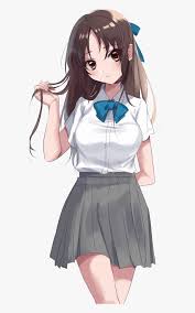 Can anime girls be called beautiful? Anime Animegirl Cute Cutegirl Brownhair Browneyes Beautiful Adorable Cute Anime Girl Hd Png Download Transparent Png Image Pngitem