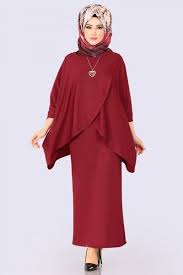 Modaselvim Kombin Yarasakol Uclu Kombin Mdp5075 Bordo Casual Hijab Outfit Giyim Elbise