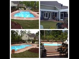 Fiberglass Pool Concrete Pool Deck By Rock Solid Custom Concrete Wilmington Nc Fiberglass Pools Concrete Pool Pool
