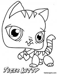 Free Printable Littlest Pet Shop Tiger Kitty Coloring Pages For Girls Cat Coloring Page Kittens Coloring Kitty Coloring