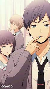 Hishiro Chizuru Haizaki Arata And Yoake Ryou Relife Anime Romance Anime Lovers Anime
