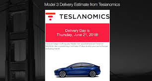 Tesla Delivery Tool Estimates A Model 3 Ordered Today Will