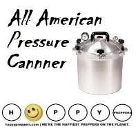 The smallest version, model #910, holds four quart jars and seven pint jars. All American Pressure Canner Cooker