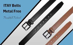 Maybe you would like to learn more about one of these? Itay Metal Free Leather Belt 34 Mm Hypoallergenic Airport Friendly Nickel Free Strong New Buckle At Amazon Men S Clothing Store