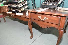 Three Piece French Provincial Walnut Parlour Set Including Coffee And Two Single Drawer Side Tables