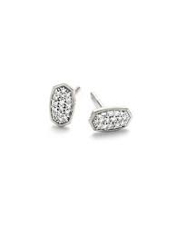 T.w.) stud earrings in 14k gold. Marisa Stud Earrings White Diamond And 14k White Gold Kendra Scott