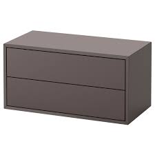 Eket Cabinet With 2 Drawers Dark Gray Find It Here Ikea Eket Ikea Ikea Eket