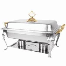 Thunder Group Slrcf8533 Capacity 8 Quart Chafer With Bras Dish Warmer Chafing Dishes Food Warmer Buffet