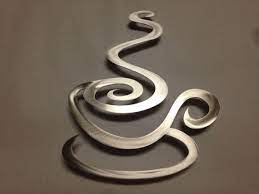 Coffee Kitchen Metal Wall Art Coffee Art Coffee Metal Art Etsy Kitchen Metal Wall Art Coffee Cup Wall Art Kitchen Metal Wall