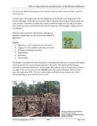 Ks4 Rainforests Teachit Geography