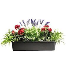 International shipping and returns available. Www Amazon Co Uk Artificial Container Geraniums Starflower Lavender Dp B00muldz2m Ref X3d Sr 1 4 S X3d Outdoors I Flower Window Window Box Artificial Flowers